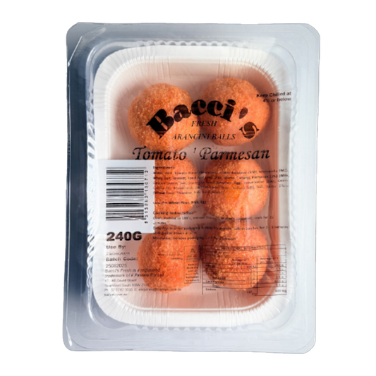 Bacci's Fresh Arancini Balls Tomato Parmesan 240g