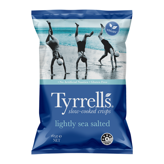 Tyrrells Crisps Lightly Sea Salted 165g