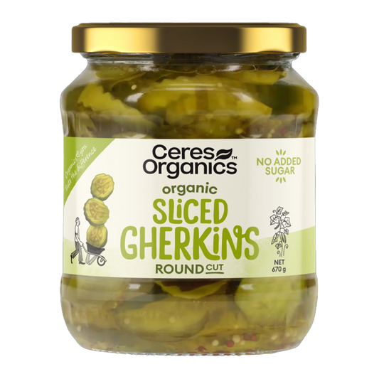 Ceres Organics Sliced Gherkins 670g