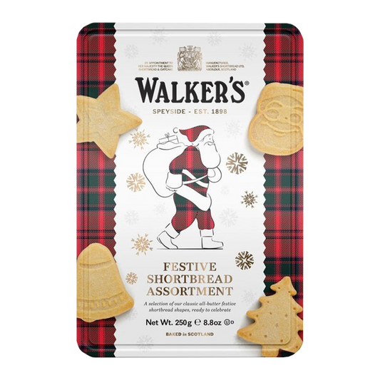 Walkers Shortbread Santa Festive Tin 250g