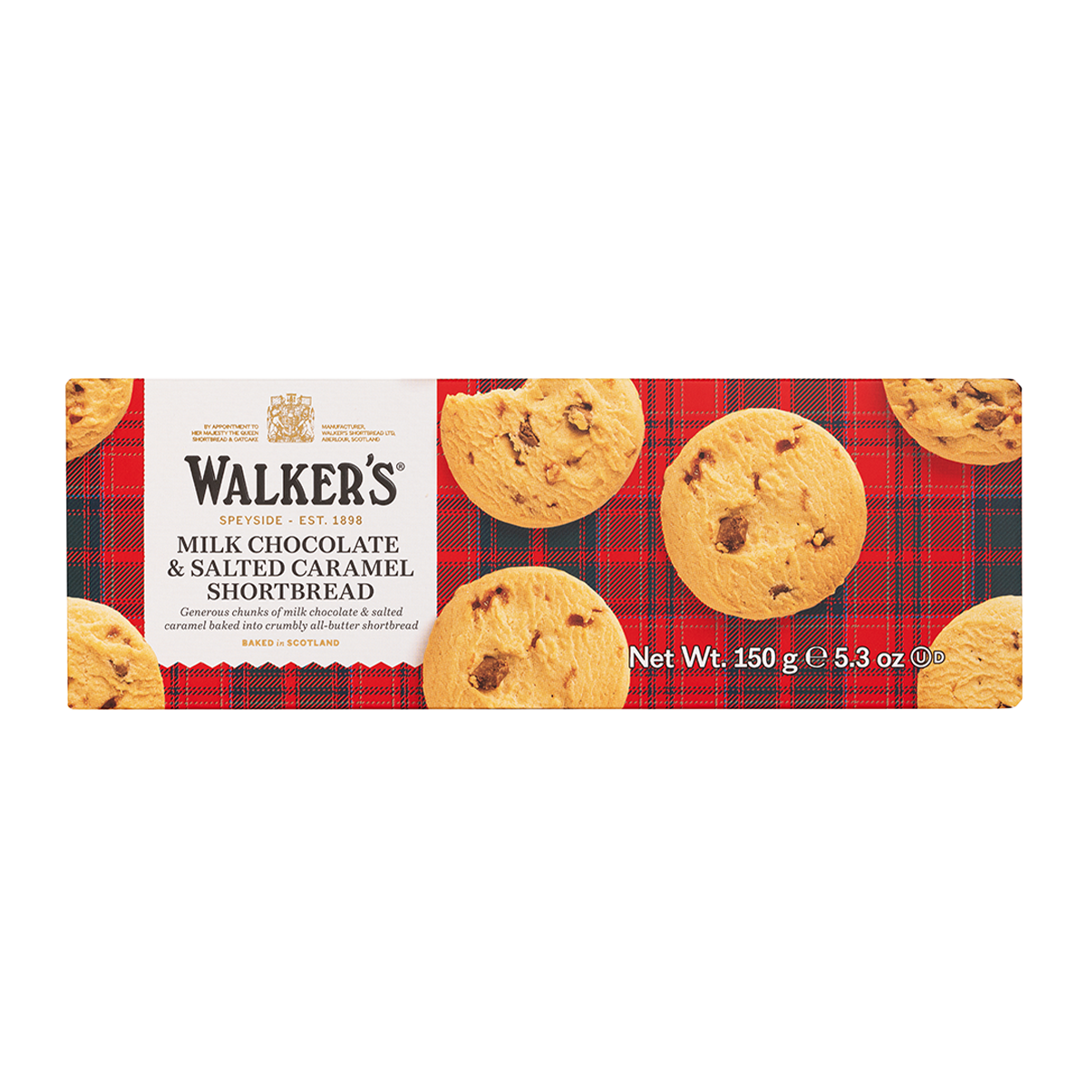 Walkers Shortbread Milk Chocolate & Salted Caramel Shortbread 150g