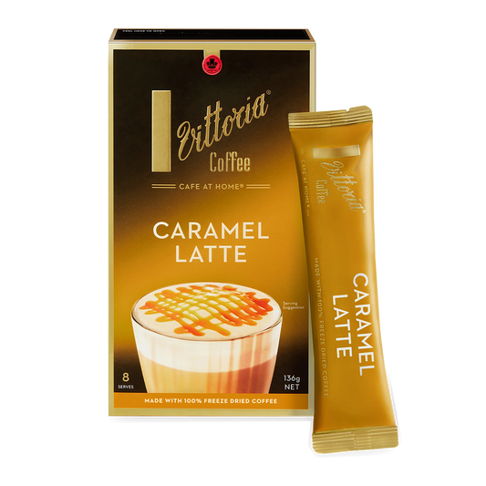 Vittoria Caramel Latte Coffee x8 136g