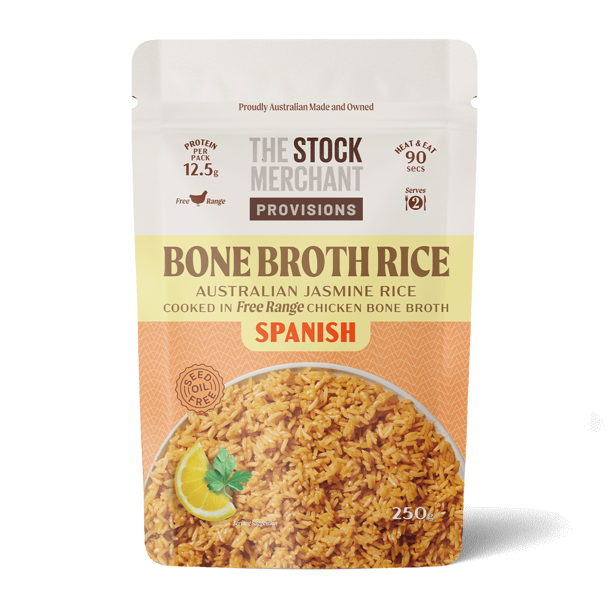The Stock Merchant Bone Broth Rice Spanish 250g