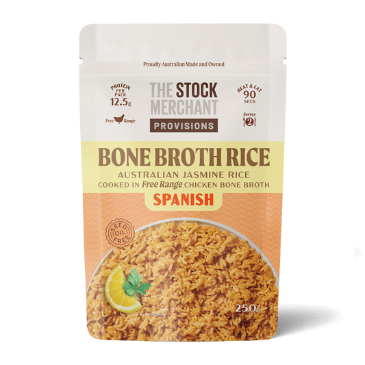 The Stock Merchant Bone Broth Rice Spanish 250g