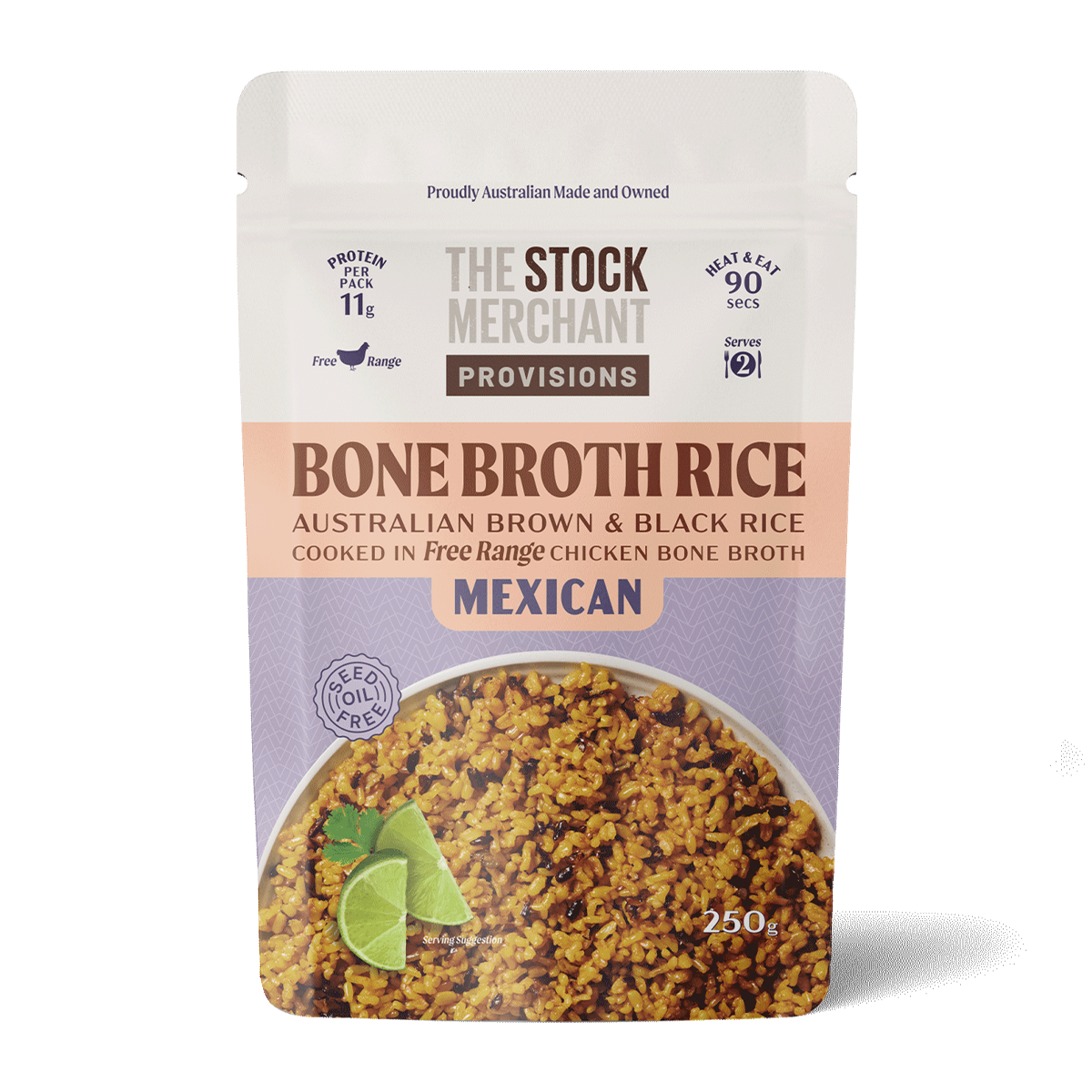 The Stock Merchant Bone Broth Rice Mexican 250g