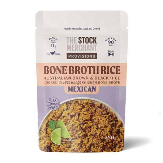 The Stock Merchant Bone Broth Rice Mexican 250g