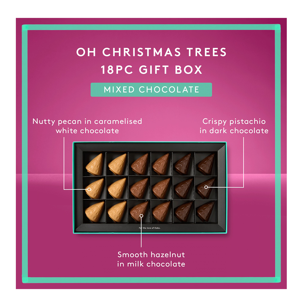 Koko Black Oh Christmas Trees Chocolate Pralines 198g