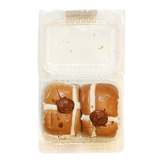 Harris Farm Biscoff Filled Hot Cross Bun x2 160g
