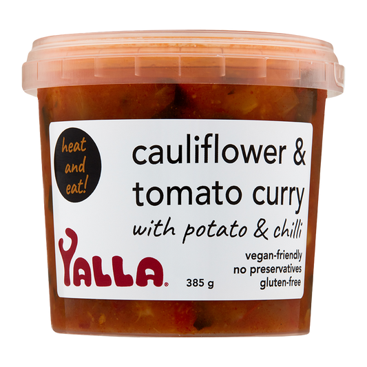 Yalla Cauliflower and Tomato Curry 385g