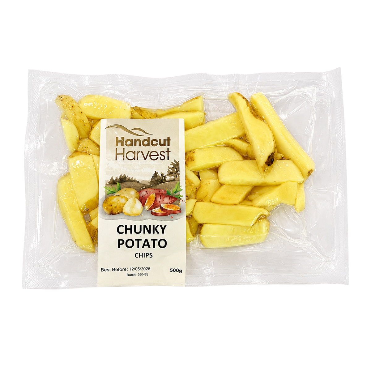 Handcut Harvest Chunky Potato Chips 500g