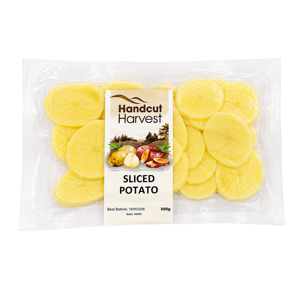 Handcut Harvest Sliced Potato 500g