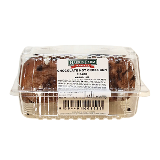 Harris Farm Chocolate Hot Cross Bun x2 160g