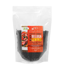 Chefs Choice Organic Black Bulga Lentils 500g