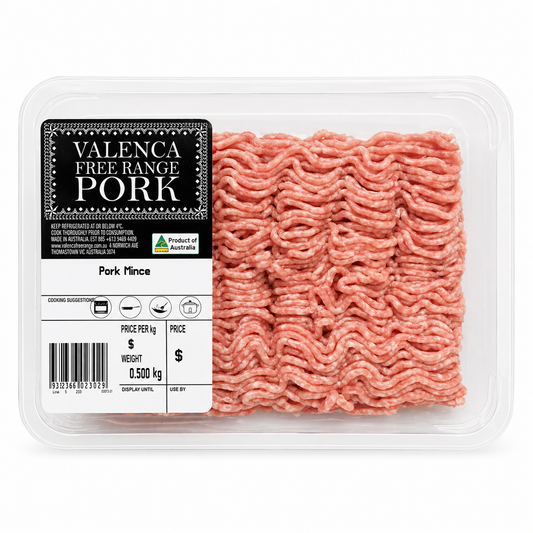 Valenca Free Range Pork Mince 500g