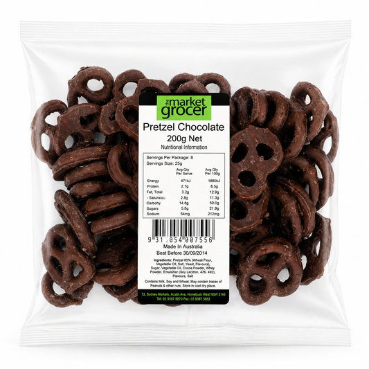 The Market Grocer Pretzels Milk Chocolate 200g