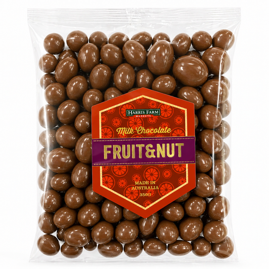 Harris Farm Fruit & Nut Milk Chocolate 350g