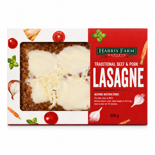 Harris Farm Lasagne Beef and Pork 350g