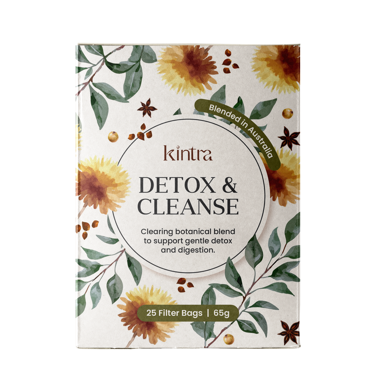 Kintra Foods Detox and Cleanse Teabags x25 65g