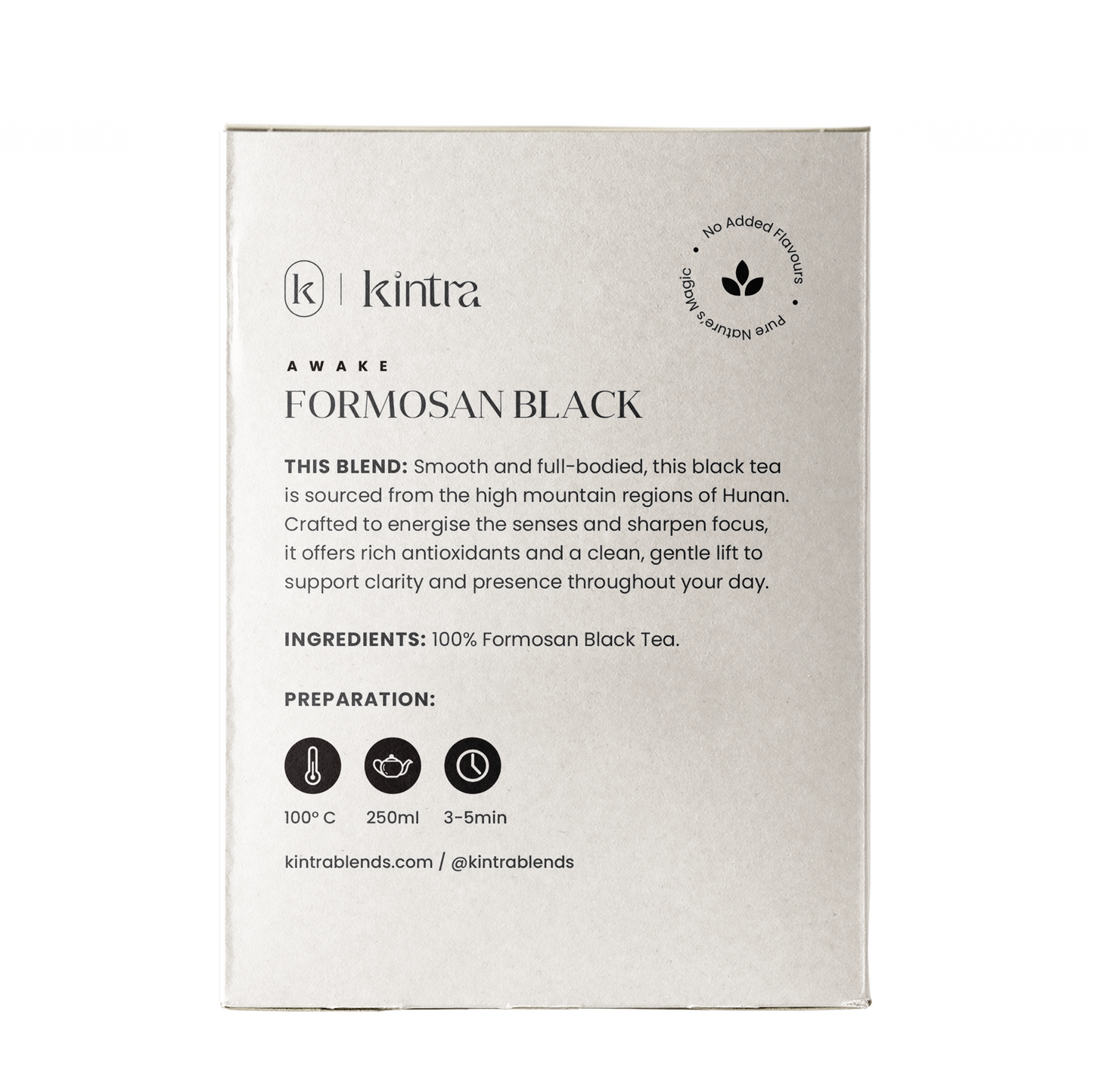 Kintra Foods Organic Formosan Black Tea Teabags x32 90g