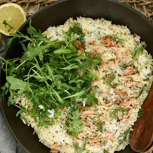 Creamy Smoked Ocean Trout Risoni
