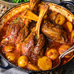 Spanish Style Lamb Shanks - with Potatoes and Green Beans