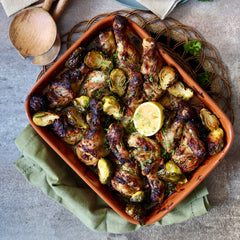 Tahini and Honey Chicken Drumsticks - with Turmeric and Pistachio Rice