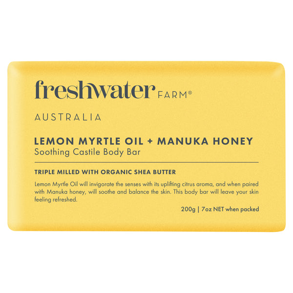Freshwater Farm Lemon Myrtle and Manuka Honey Soap 200g
