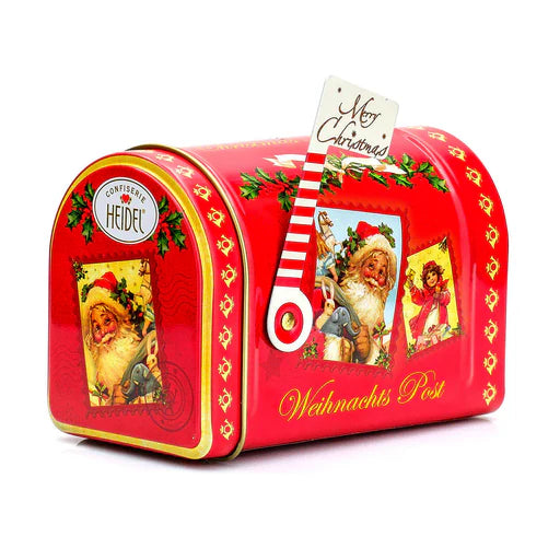 Confiserie Heidel Milk Chocolate Christmas Mailbox Tin 95g