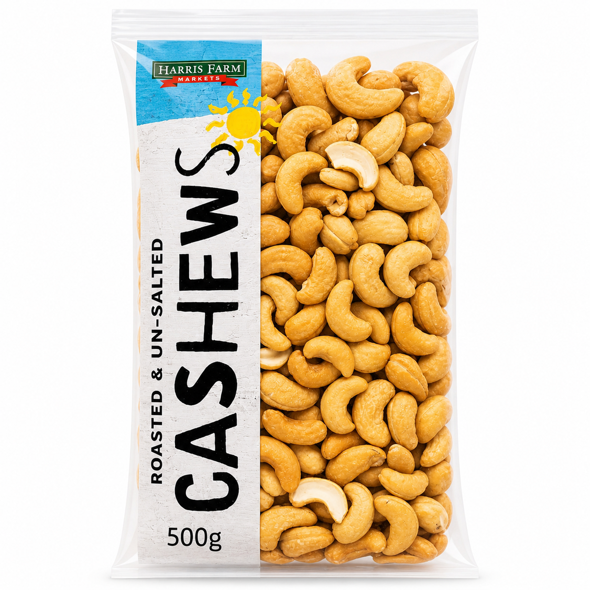 Harris Farm Cashews Roasted and Unsalted 500g