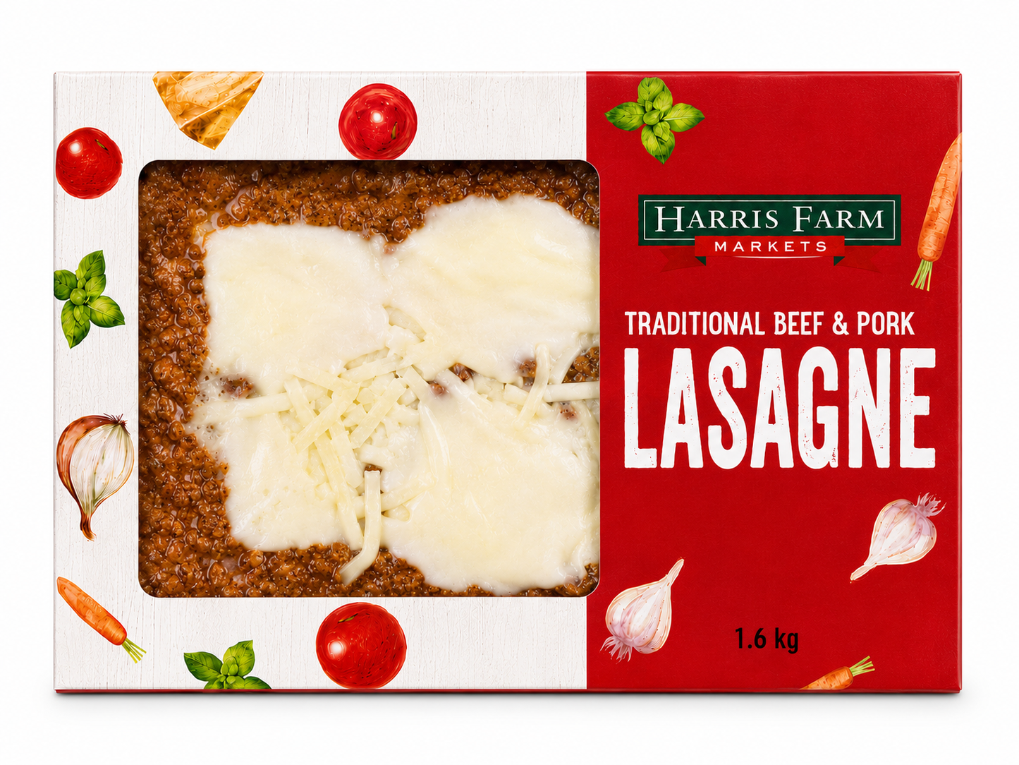 Harris Farm Lasagne Beef and Pork 1.6kg