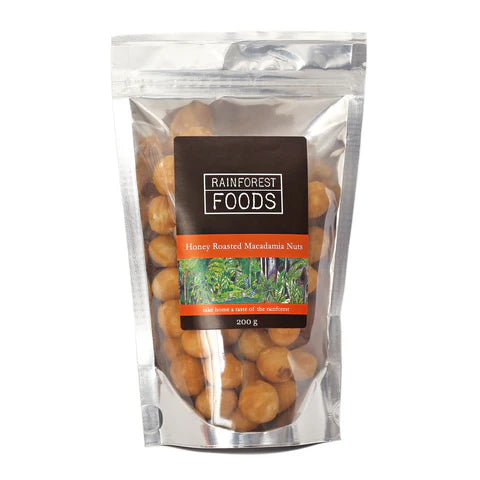 Rainforest Foods Honey Roasted Premium Macadamias 200g