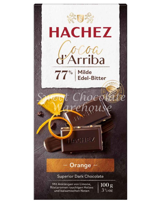 Hachez Cocoa d'Arriba Dark Orange Chocolate 77% 100g