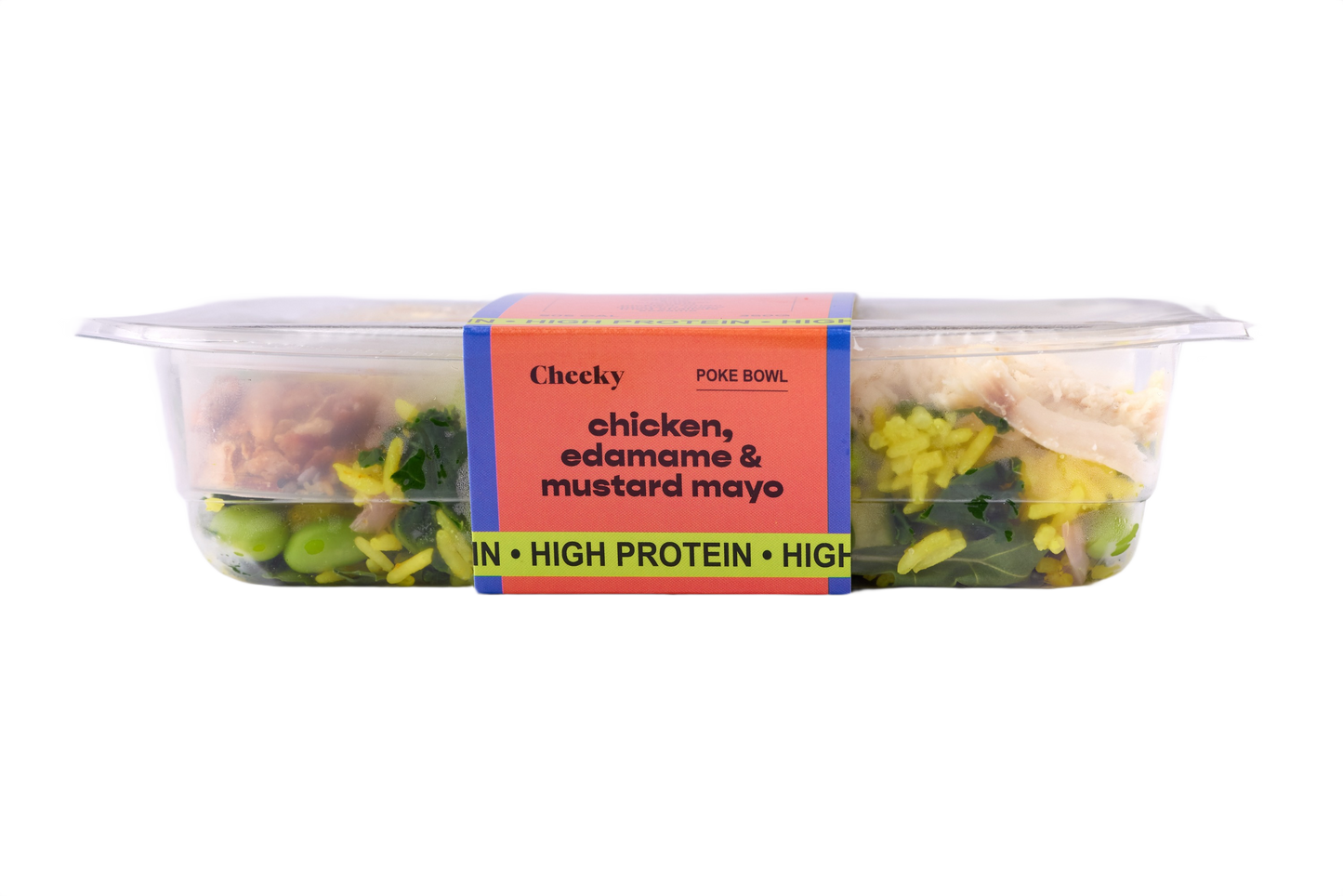 Cheeky Poke Chicken Edamame & Mustard Mayo High Protein Poke Bowl 350g