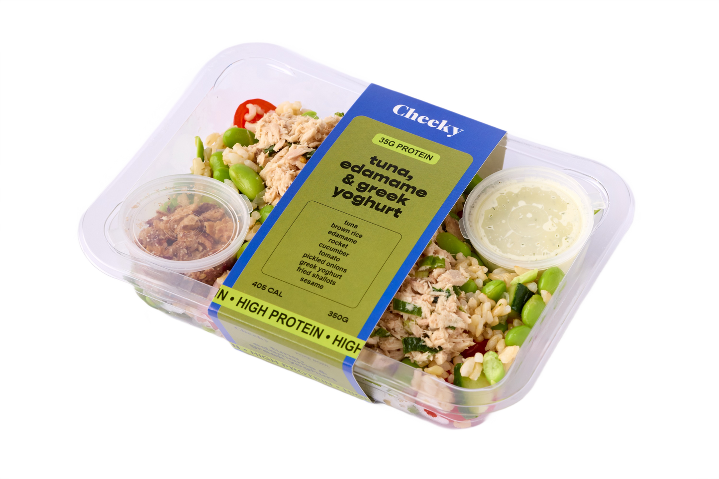 Cheeky Poke Tuna Edamame & Greek Yoghurt High Protein Poke Bowl 350g