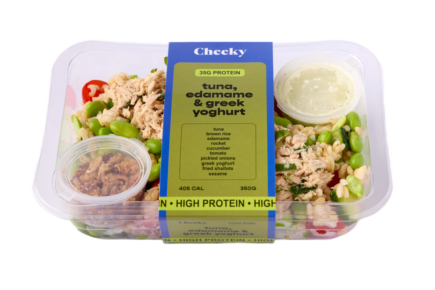 Cheeky Poke Tuna Edamame & Greek Yoghurt High Protein Poke Bowl 350g