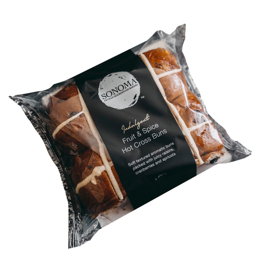 Sonoma Hot Cross Buns Fruit Spice 4 Pack 320g