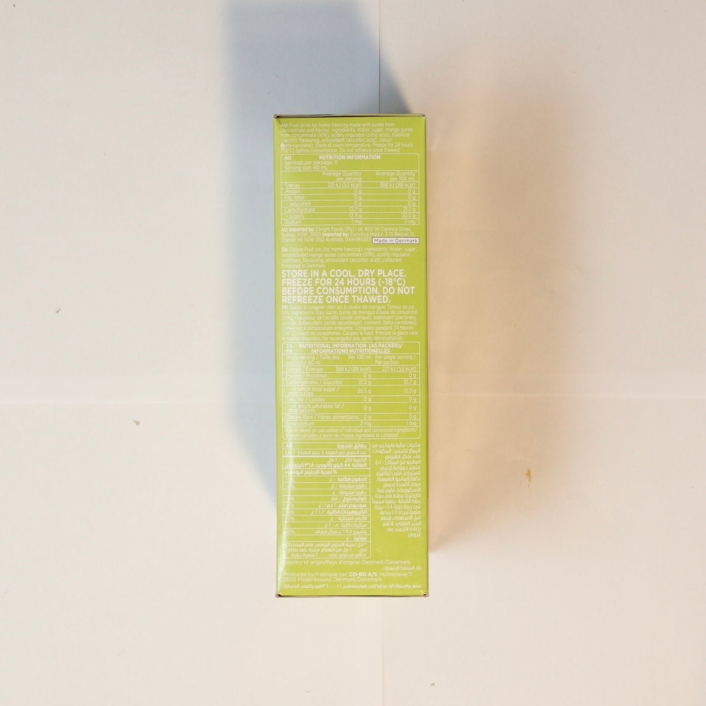 Sun Lolly Mango Iced Lollies x8 480ml