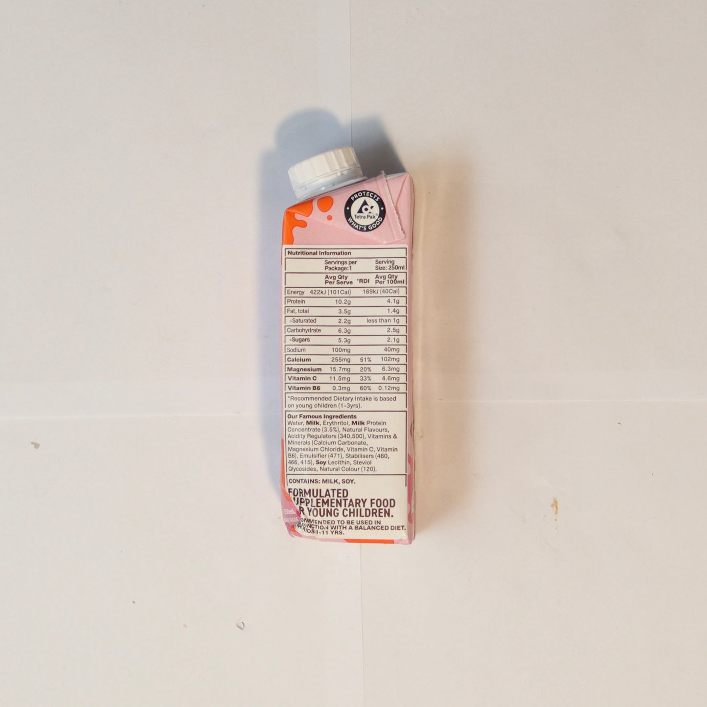 Famous Kids Strawberry Protein Shake 250ml