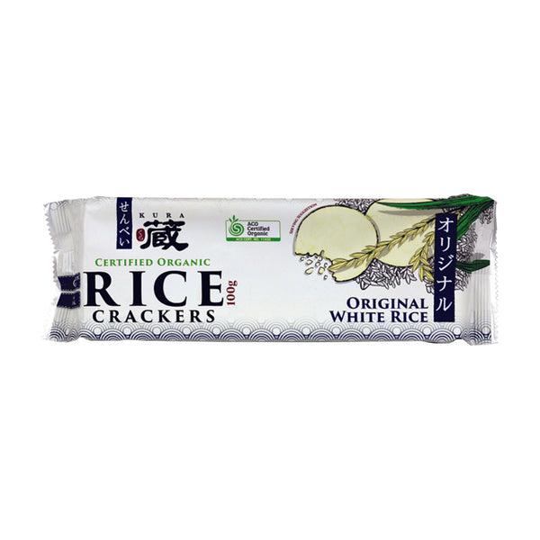 Kura Organic Rice Crackers 100g