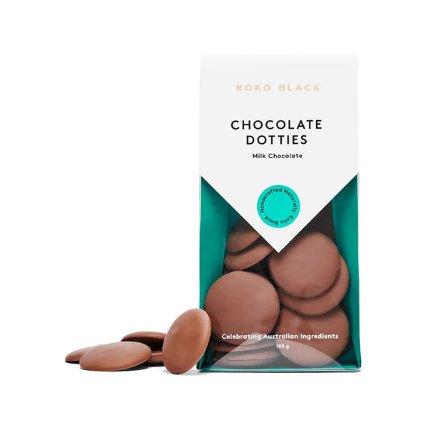 Koko Black Milk Chocolate Dotties 100g