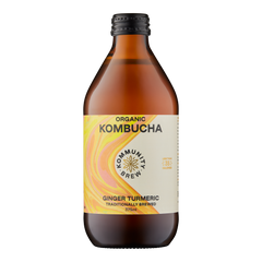 Kommunity Brew Organic Kombucha Ginger and Turmeric 375ml