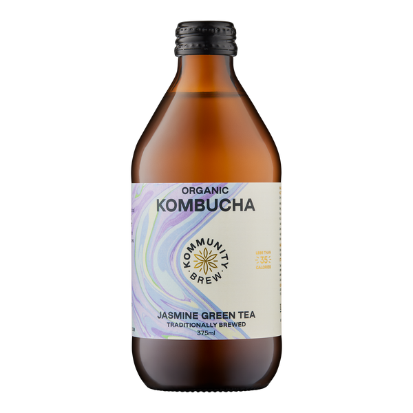 Kommunity Brew Organic Kombucha Jasmine Green Tea 375ml