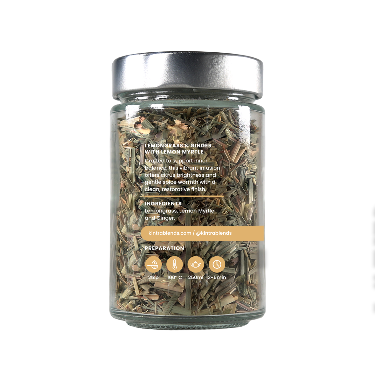 Kintra Lemongrass and Ginger with Lemon Myrtle 70g