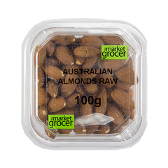 The Market Grocer Australian Almonds Raw 100g