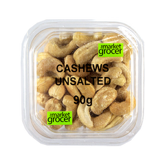 The Market Grocer Cashews Unsalted Mini Tub 90g