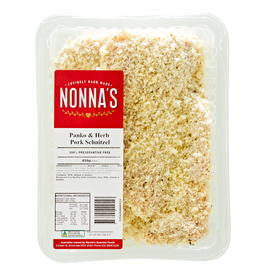Nonna's Panko & Herb Chicken Schnitzel 450g