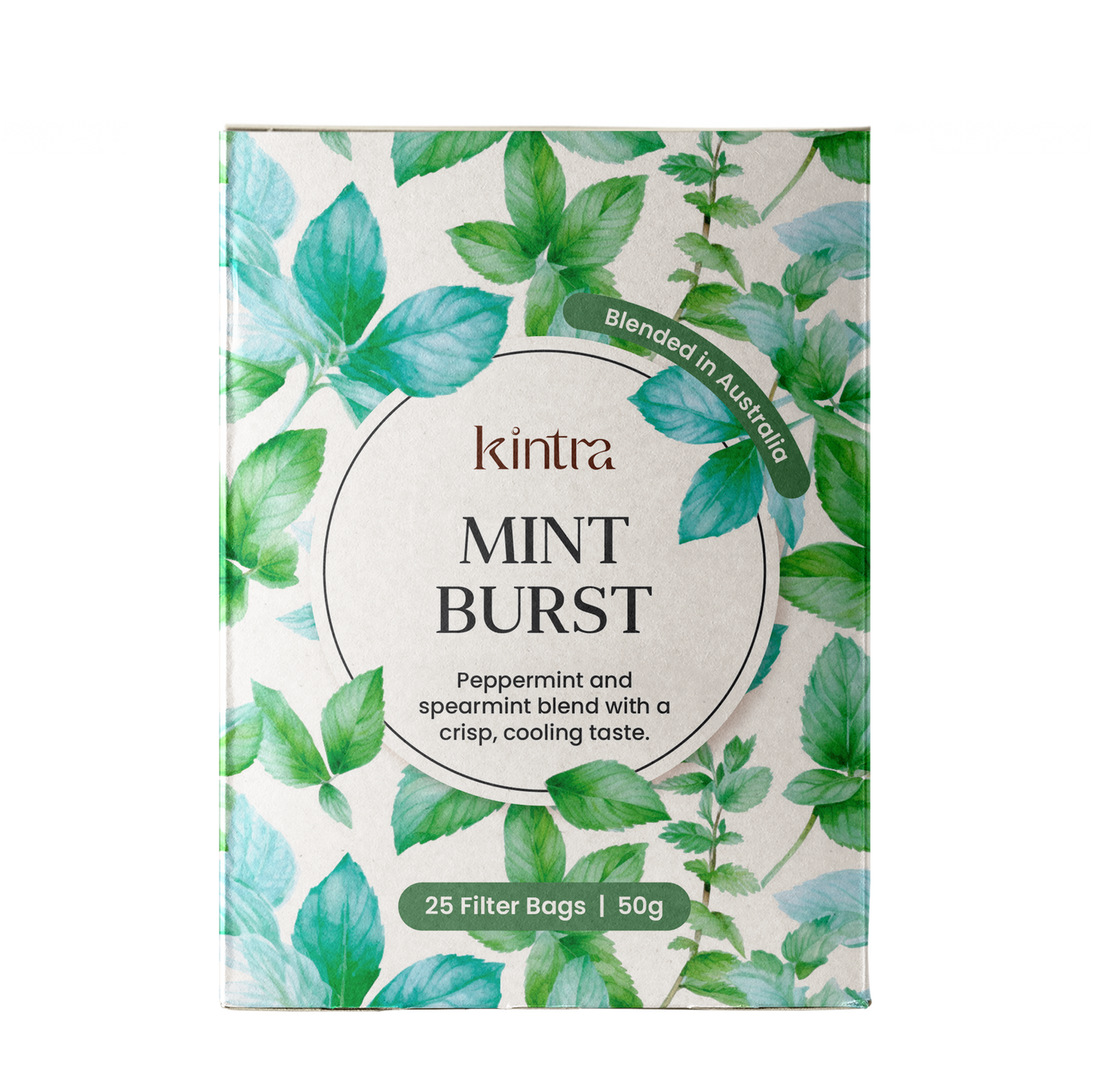 Kintra Foods Mint Burst Teabags x25 65g