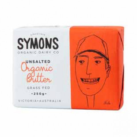 Symons Organic Dairy Unsalted Butter 250g