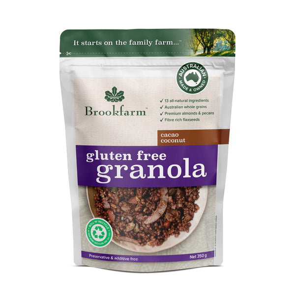 Brookfarm Gluten Free Granola Cacao and Coconut 350g