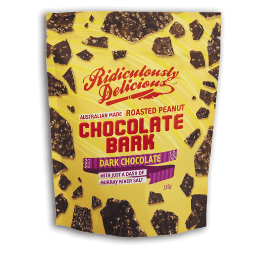 Ridiculously Delicious Dark Choc Salted Peanut Bark 135g